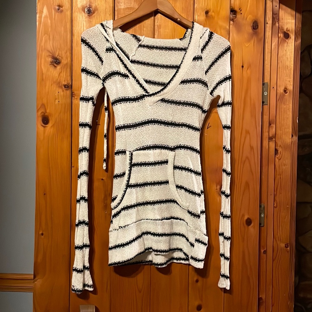 Knit Hooded Top